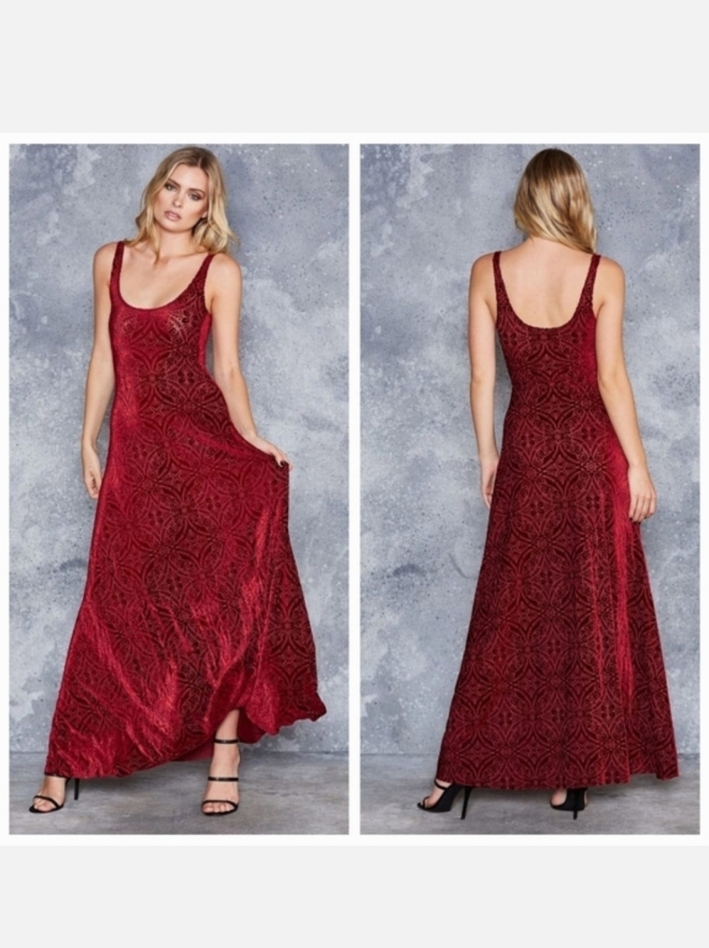 Blackmilk BV Burgandy Dress